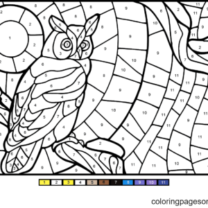 Color by Number Coloring Pages Printable for Free Download