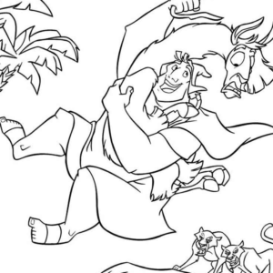 Emperor's New Groove Coloring Pages Printable for Free Download