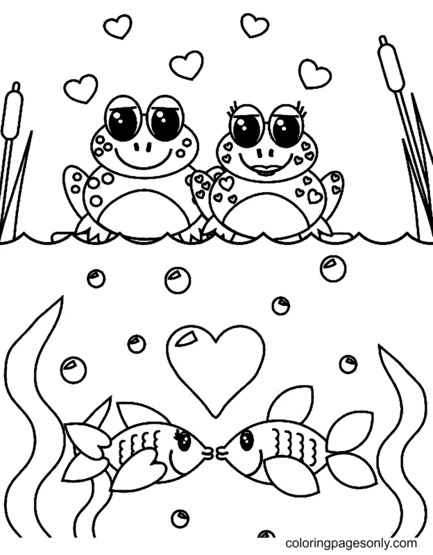 Frog Coloring Pages Printable for Free Download