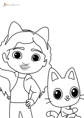 Gabby's Dollhouse Coloring Pages Printable for Free Download