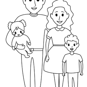 Family Coloring Pages Printable for Free Download