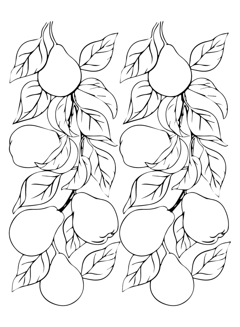 Pears Coloring Pages Printable For Free Download