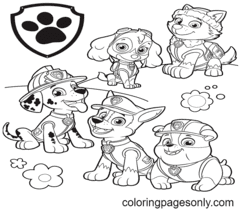 Paw Patrol Coloring Pages - 54 New Coloring Sheets for Fans