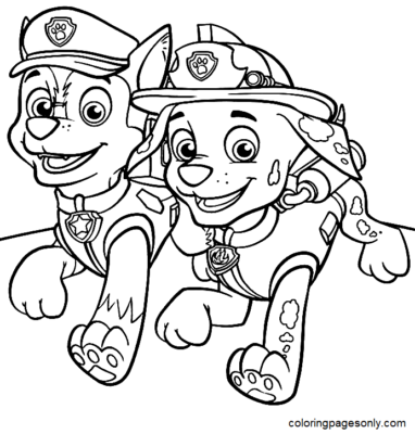 Marshall Paw Patrol Coloring Pages Printable for Free Download