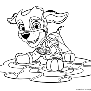 Paw Patrol Mighty Pups Coloring Pages Printable for Free Download