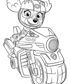 Paw Patrol Mighty Pups Coloring Pages Printable for Free Download