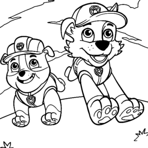 Rocky Paw Patrol Coloring Pages Printable for Free Download