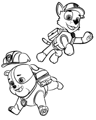 Rocky Paw Patrol Coloring Pages Printable for Free Download