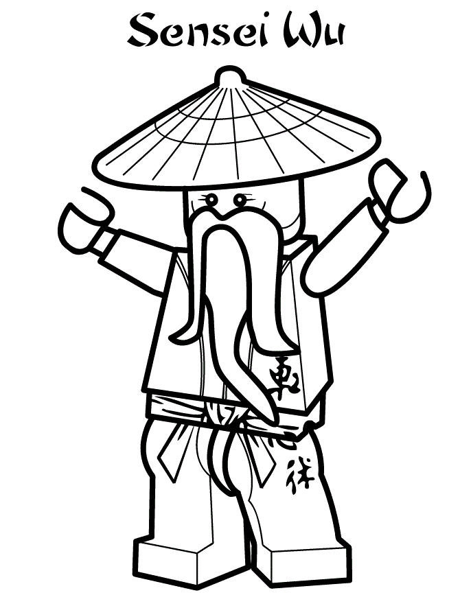 black ninjago coloring pages