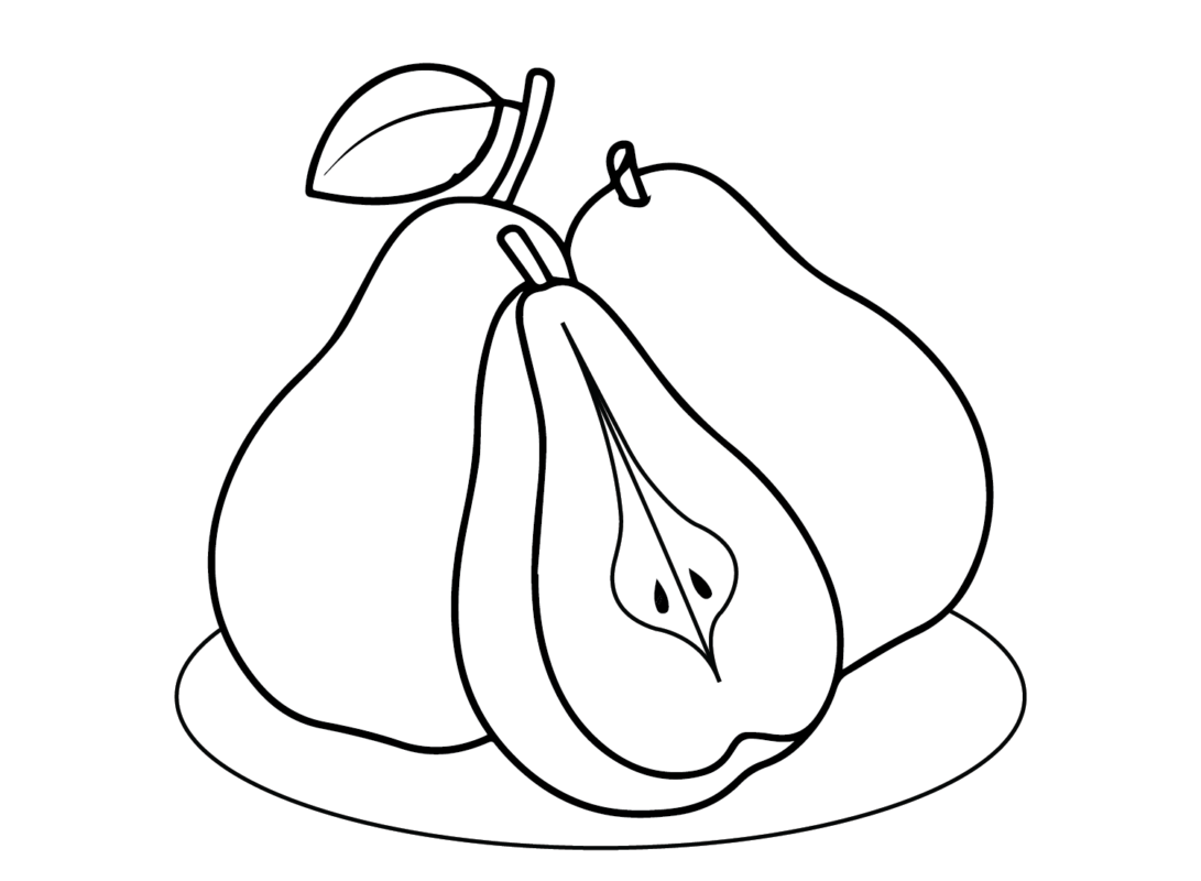 Pears Coloring Pages Printable for Free Download