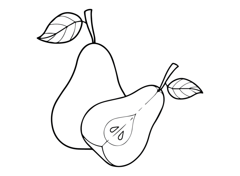 Pears Coloring Pages Printable For Free Download