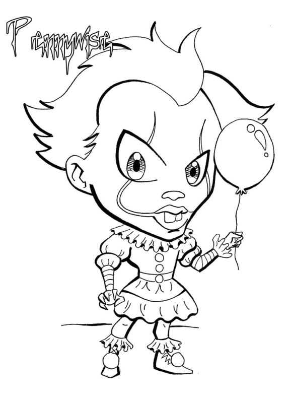 Pennywise Coloring Pages Printable for Free Download