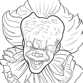 Pennywise Coloring Pages Printable for Free Download