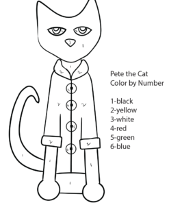 Pete The Cat Coloring Pages Printable for Free Download