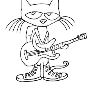 Pete The Cat Coloring Pages Printable for Free Download