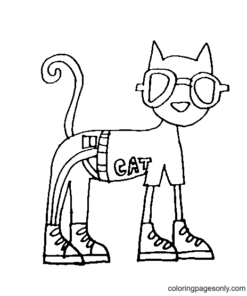 Pete The Cat Coloring Pages Printable For Free Download