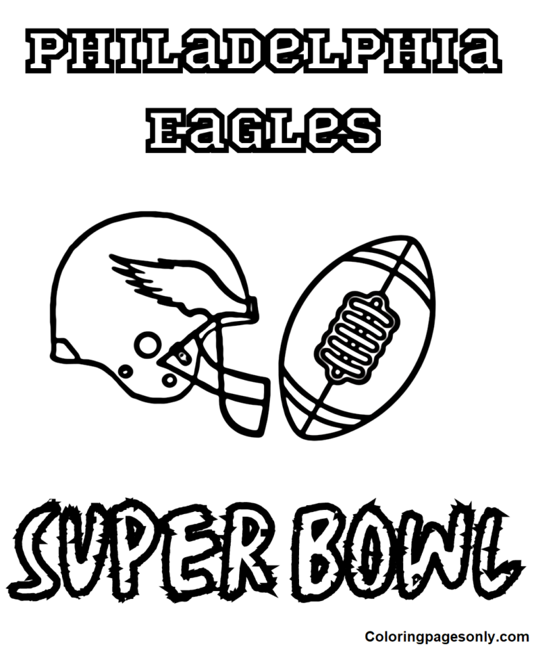 Philadelphia Eagles Coloring Pages Printable For Free Download 3716