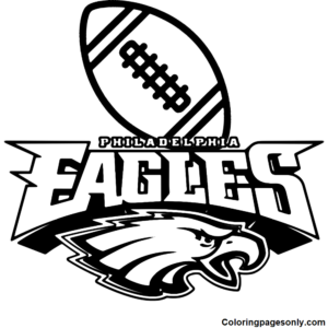 eagle football coloring pages