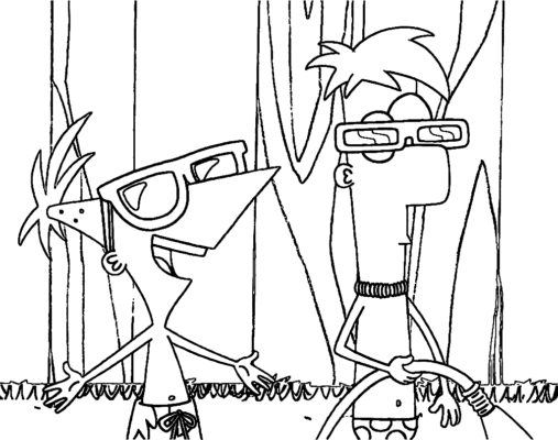 Phineas and Ferb Coloring Pages Printable for Free Download