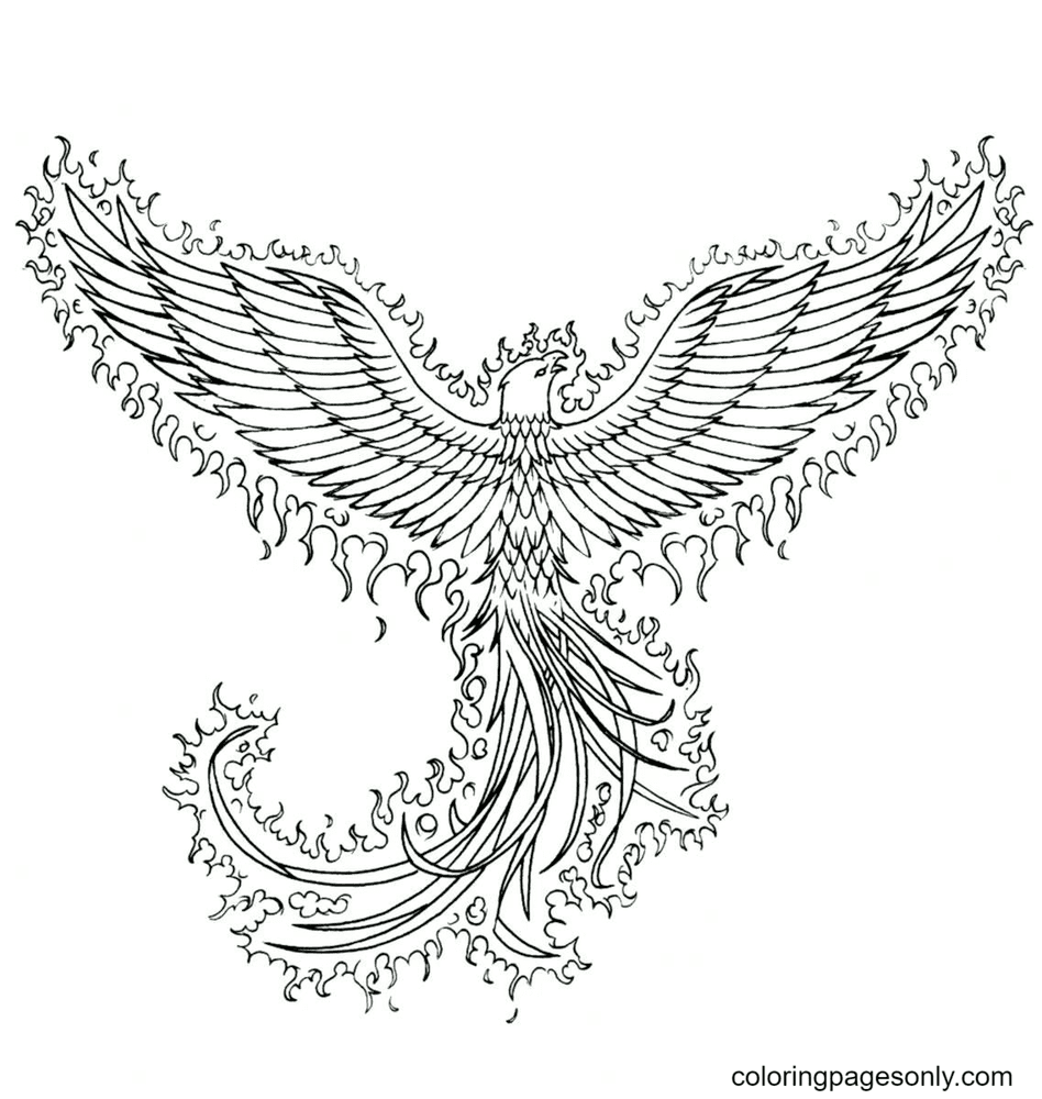 Phoenix Coloring Pages Printable for Free Download