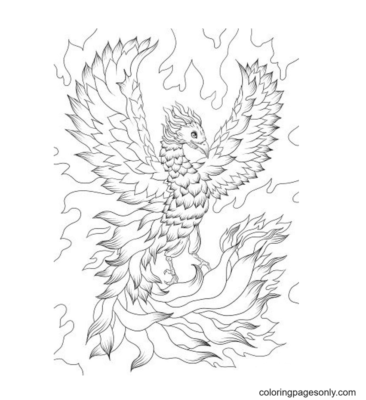 Phoenix Coloring Pages Printable for Free Download