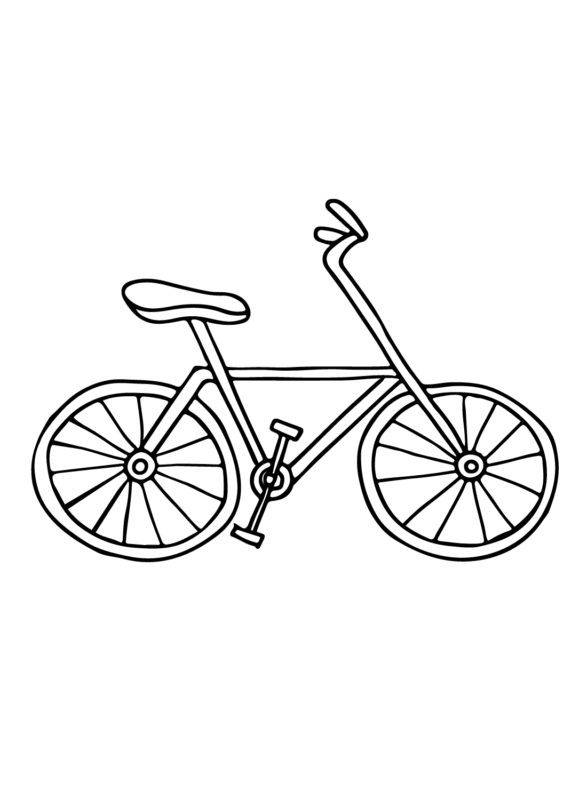 Bicycle Coloring Pages Printable for Free Download