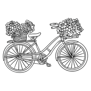 Bicycle Coloring Pages Printable for Free Download