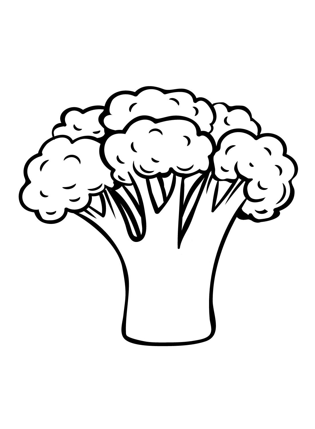 Broccoli Coloring Pages Printable for Free Download