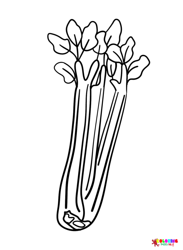 Celery Coloring Pages Printable for Free Download