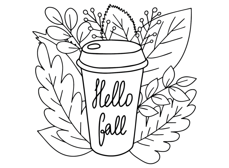 Coffee Coloring Pages Printable for Free Download