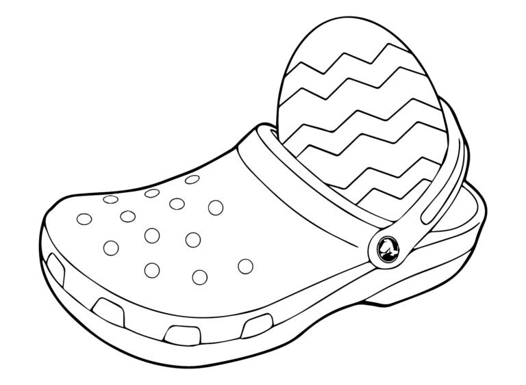 Crocs Coloring Pages Printable for Free Download