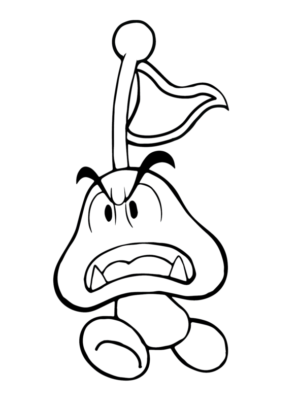 Goomba Coloring Pages Printable for Free Download