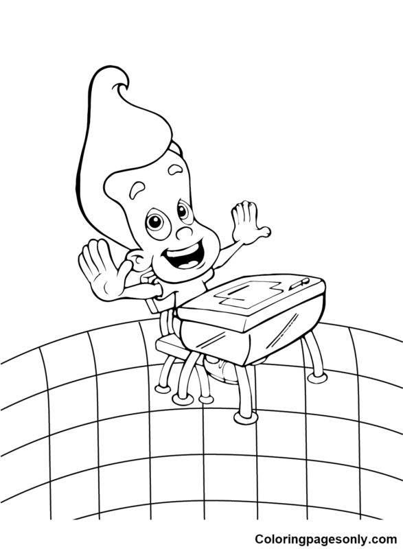 Jimmy Neutron Coloring Pages Printable for Free Download