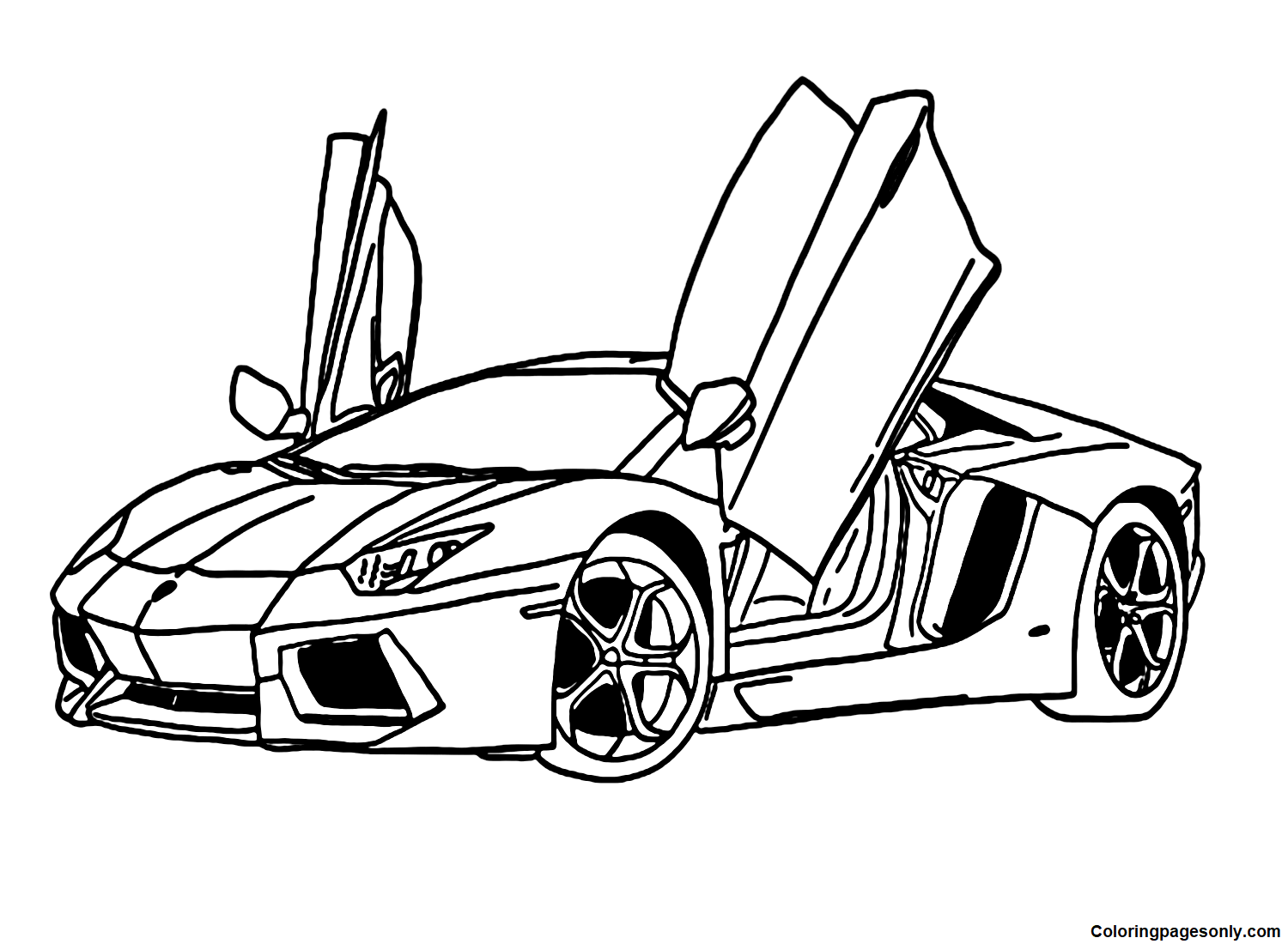 Lamborghini Coloring Pages Printable for Free Download