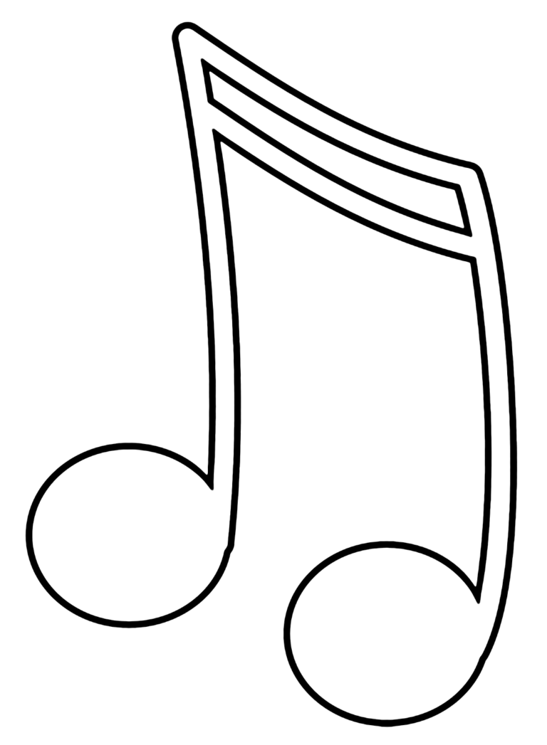 Music Notes Coloring Pages Printable for Free Download