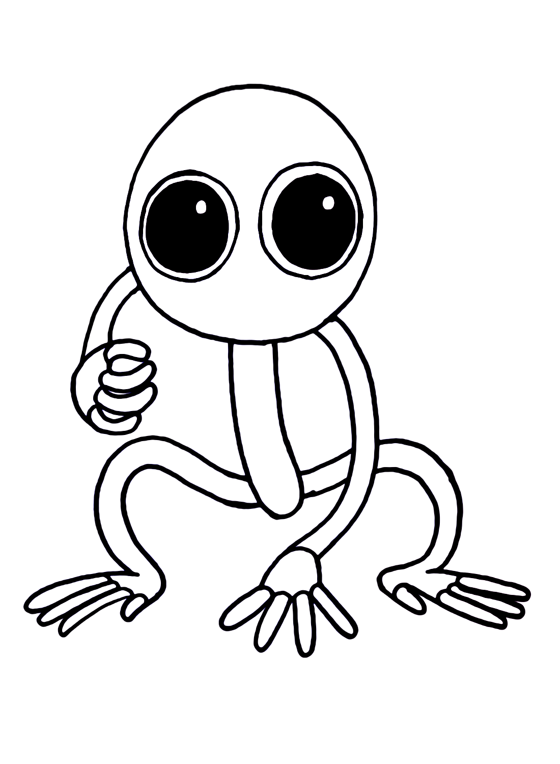 Purple Rainbow Friends Coloring Pages