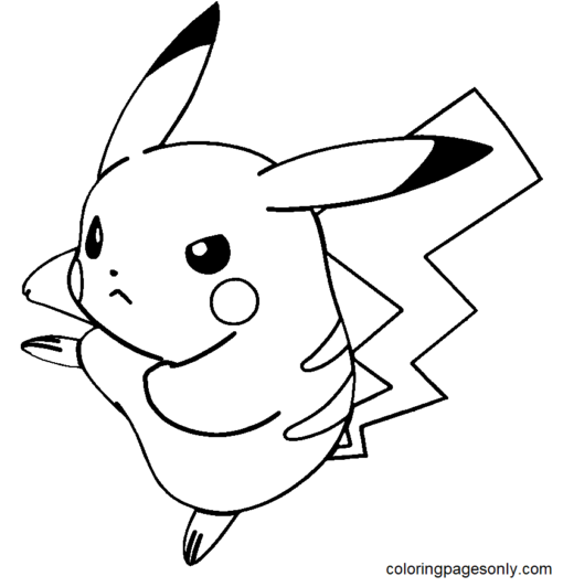 Pikachu Coloring Pages Printable for Free Download