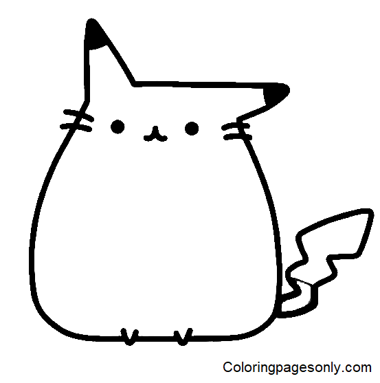 Pusheen Coloring Pages Printable for Free Download