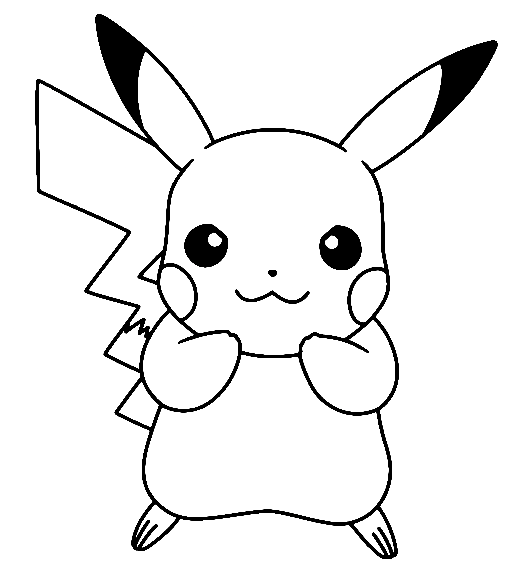 Pikachu Coloring Pages Printable for Free Download