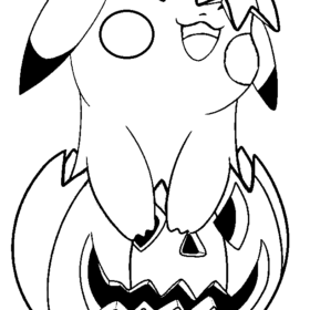 Pokemon Halloween Coloring Pages Printable for Free Download