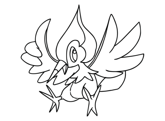 pikipek coloring page online pokemon