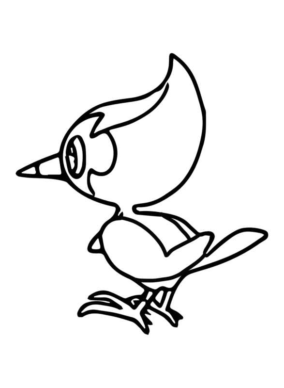 pikipek coloring page hard pokemon