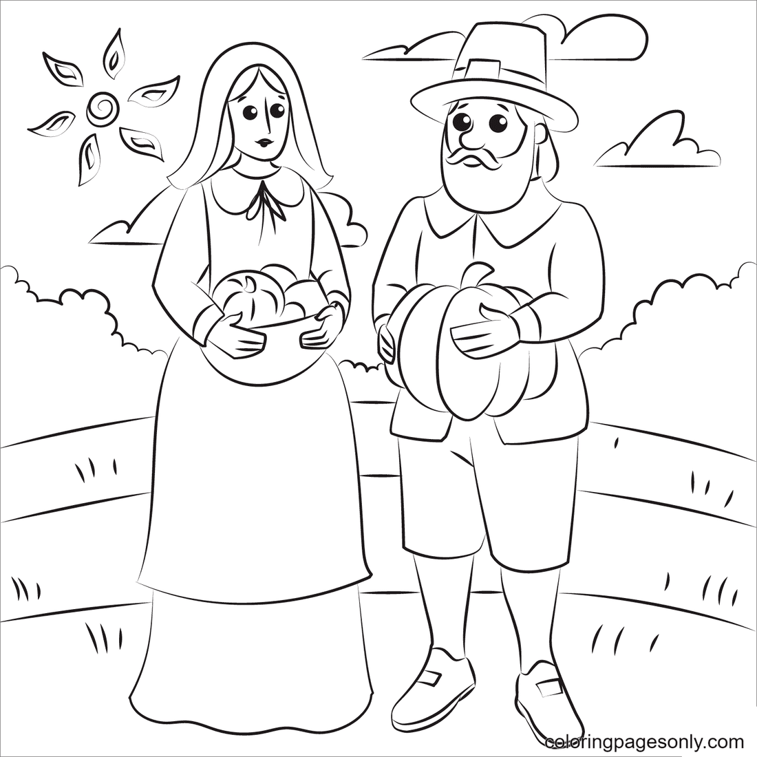 Thanksgiving Coloring Pages Printable for Free Download