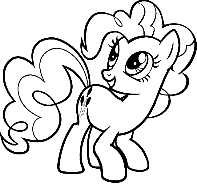 Pinkie Pie from my Little Pony Coloring Page
