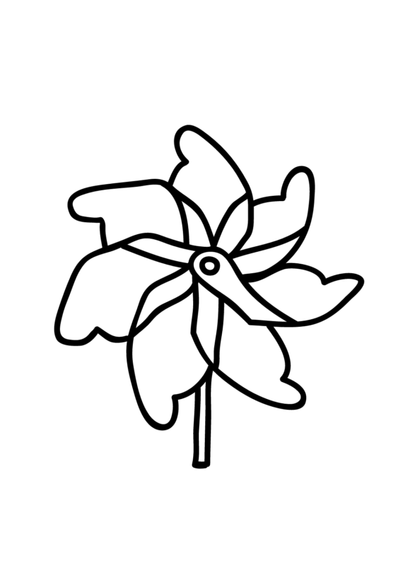 Pinwheel Coloring Pages Printable for Free Download