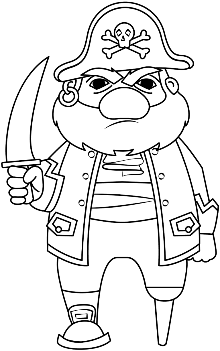 Pirate Coloring Pages Printable for Free Download