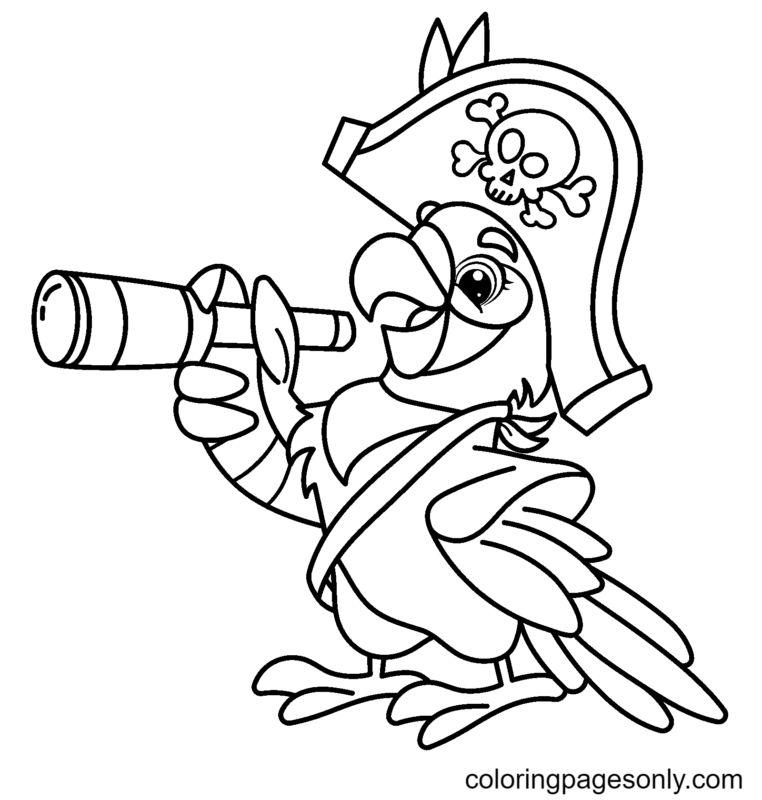 Parrot Coloring Pages Printable for Free Download