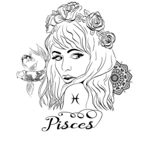 Pisces Coloring Pages Printable for Free Download