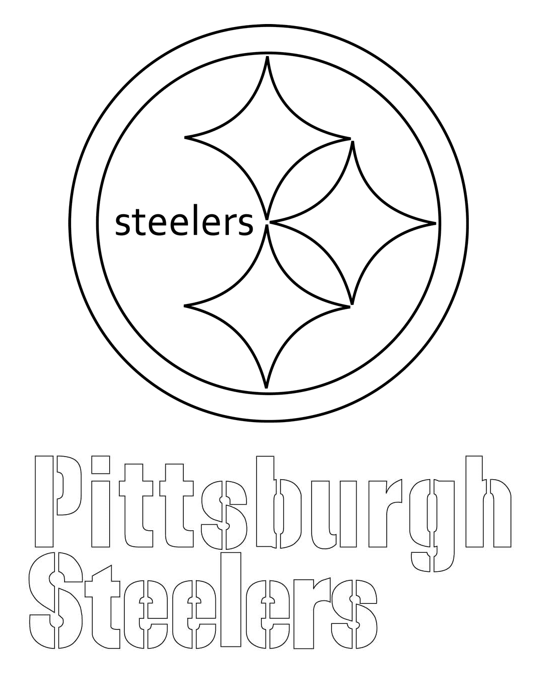 coloring pages of steelers
