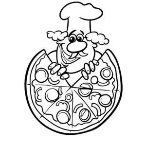 Pizza Coloring Pages Printable for Free Download